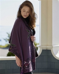 Alpaca Embroidery Shawl
